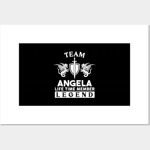 Angela Name T Shirt - Angela Life Time Member Legend Gift Item Tee Wall Art by unendurableslemp118